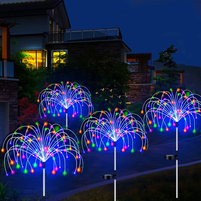 Solar Fireworks Lights