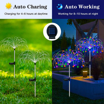 Solar Fireworks Lights