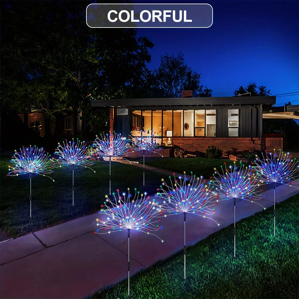 Solar Fireworks Lights