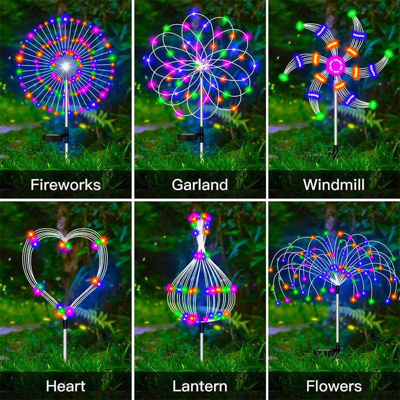 Solar Fireworks Lights